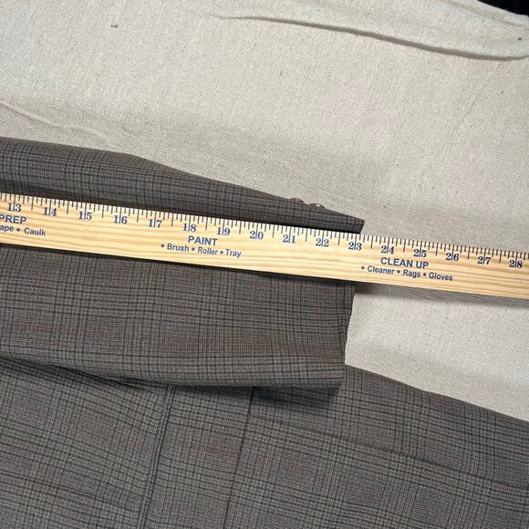 Vintage Chaps Ralph Lauren Mens Sports Coat 44R Tattersall Virgin Wool Academia - Picture 9 of 11